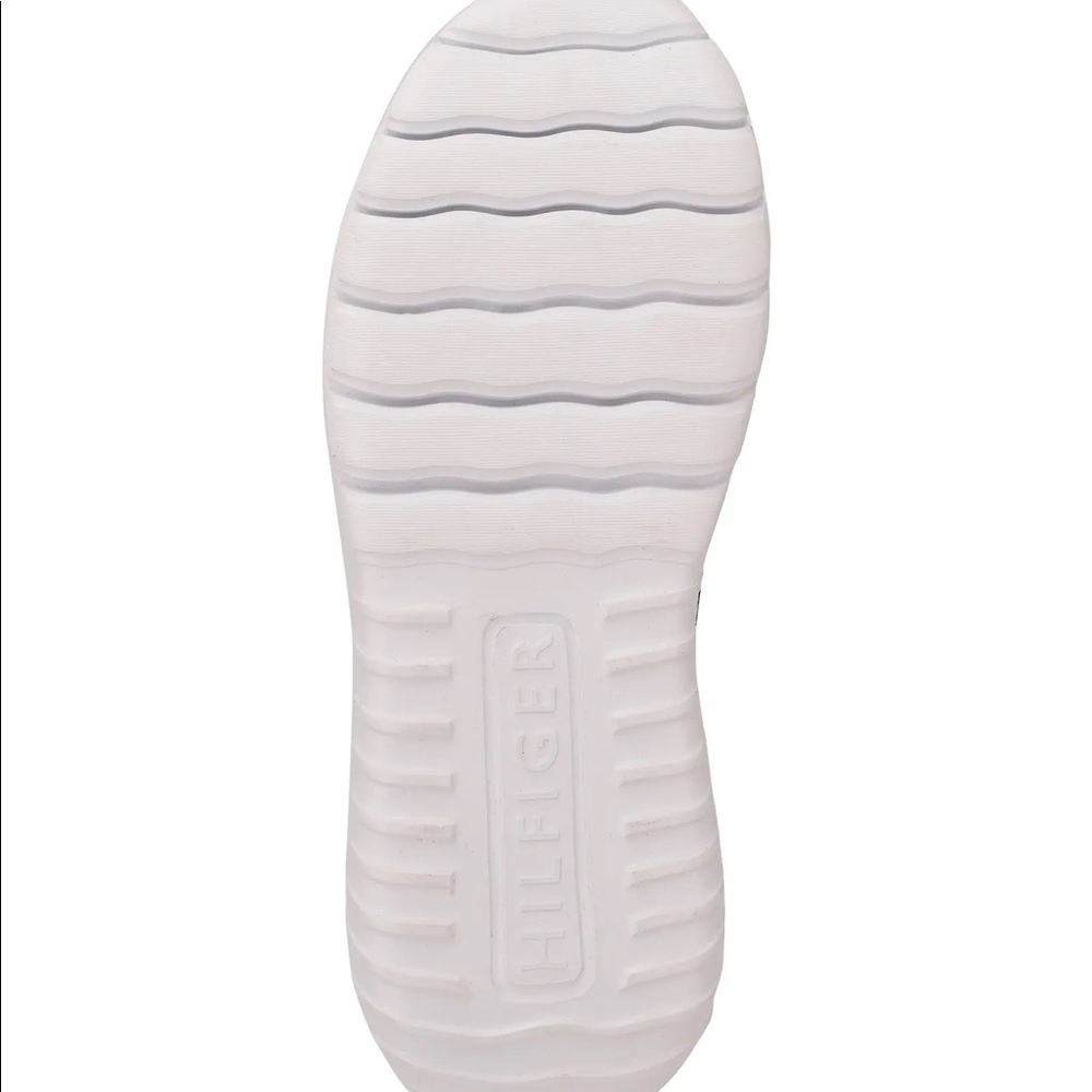 Tommy Hilfiger White Red Blue Flat Retro Fashion Sneakers - Picture 3 of 5